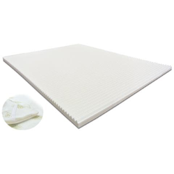 Topper Correttore Materasso Piazza E Mezza In Memory Foam Wave 120 X 195 X 10 Cm, Fodera Sfoderabile In Aloe Vera, Ergonomico, Antiacaro, Dotato Di Elastici Sugli Angoli, A Portanza Differenziata precio
