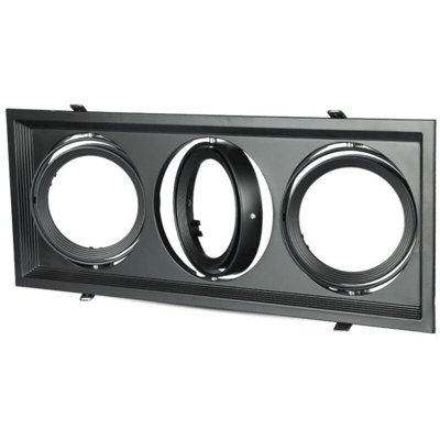 portalampada spot ar111 220-240 volt 3 luci CE interno nero orientabile tec 607087 - V-TAC