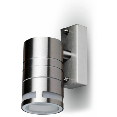 Portafaretto LED V-TAC da Muro Rotondo GU10 (Max 35W) Colore Metallico IP44