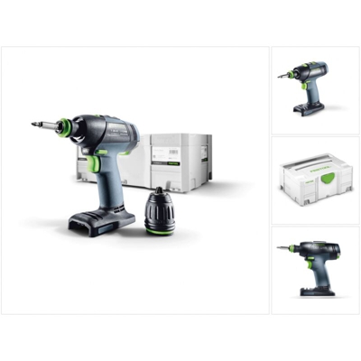 574763 Festool Trapano avvitatore a batteria T 18+3 Li-Basic