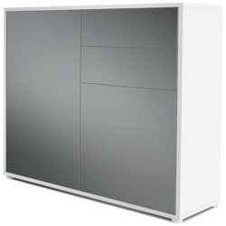 Comodino Bari In Bianco Opaco E Seta Grafite Opaca características