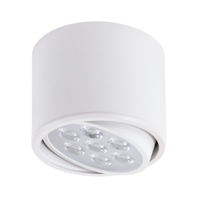 Downlight Montato a Soffitto a LED Bianca 7W 700Lm 30.000H | Bianco Caldo (HO-DOWNSUP7W-W-CW) - GREENICE