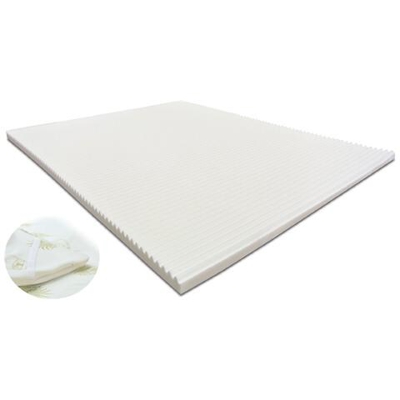 Topper Correttore Materasso Matrimoniale In Memory Foam Wave 180 X 195 X 7 Cm, Fodera Sfoderabile In Aloe Vera, Ergonomico, Antiacaro, Dotato Di Elastici Sugli Angoli, A Portanza Differenziata