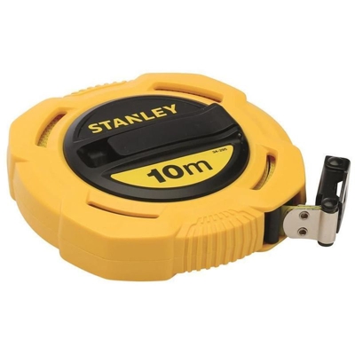 Rotella Metrica Stanley In Abs Mt 10 Nastro In Fibra Di Vetro (24232)