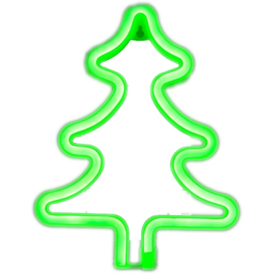 ha portato al neon batteria box + USB a doppio uso (Money Tree - verde) - ASUPERMALL