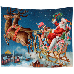 Natale camino comodino arazzo CGT049-13 150 * 200 (paragrafo levigatura) - ASUPERMALL en oferta