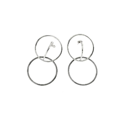 Orecchini Fantasia - Gioielli - da Donna - Argento in Zinco, Ottone, Rodio, 4,7 x 8,9 cm - OTTAVIANI BY HOMEMANIA