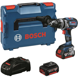 Bosch Professional 06019G0308 Kit con Trapano Avvitatore Battente, 90 W, 18 V, Blu precio