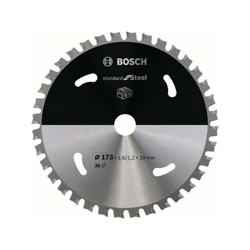 Bosch Lama per sega circolare Standard for Steel per seghe a batteria 173x1,6/1,2x20 T36 - 2608837750 características