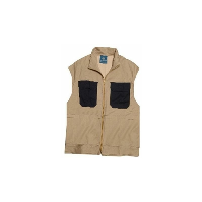 Mafew Gilet Giove Bicolore 100% Cotone Sanfor - Taglia - Lt