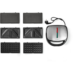 Piastra Multi Grill Per Panini Toast Waffle Tostapane Griglia Grill - NEDIS en oferta