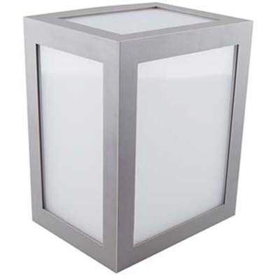 V-TAC VT-822 Lampada applique LED 12W wall light cube grigio bianco caldo 3000K - sku 8337