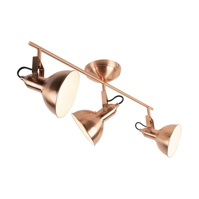 QAZQA Faretto tommy sl - Industriale - Acciaio - Rame - Tondo/Oblungo Max. 3 x Watt