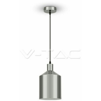 VT-8175 Lampadario portalampada 1MT E27 moderno in metallo cromato a specchio Ф170mm - sku 3705 - V-tac