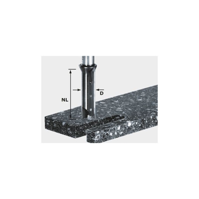 Festool Fresa a coltelli reversibili HW gambo 12 mm HW S12 D14/45 WM