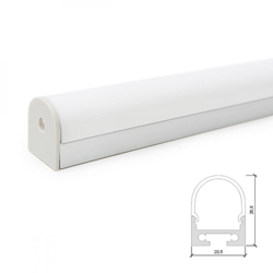 Greenice - Profilo Alluminio Curvo Per Striscia Led Soffitto/Sospeso Diffusore Latteo LLE-ALP027 x 2M (LLE-ALP027) en oferta
