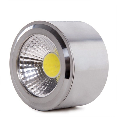Downlight Montato a Soffitto a LED COB Circolare Nichel Satinato Ø68Mm 5W 450Lm 30.000H | Bianco Caldo (BF-MZ5001-5W-NS-CW) - GREENICE