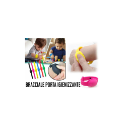 Braccialetto Bracciale Polso Silicone Dispenser Gel Igienizzante Disinfettante Bambino Bambini Adulti - DCK GROUP precio