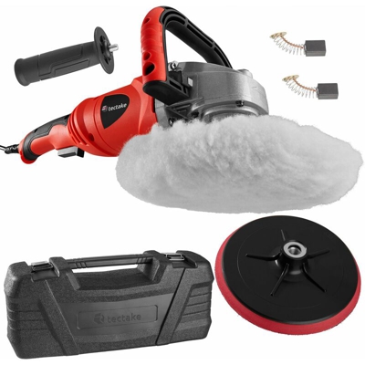 Tectake - Lucidatrice con manopola girevole 1400W - lucidatrice auto, lucidatrice per auto, lucidatrice carrozzeria - 3 pezzi