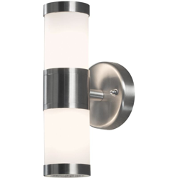 Konstsmide 7592-000 Modena Lampada da parete, BxPxH 6x9x23 cm, 2 x 25 W, IP44, in acciaio INOX en oferta