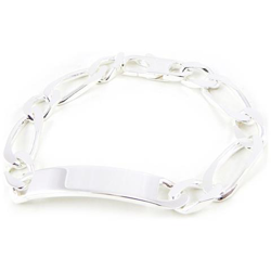 braccialetto con targhetta per argento per per gli uomini 'adam' - [ e1129] en oferta