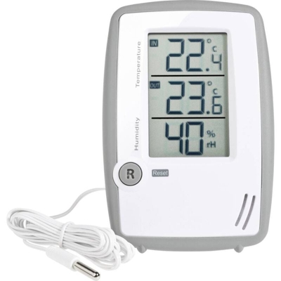 TFA Dostmann 30.5024 Termoigrometro cablato Grigio