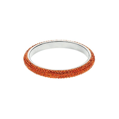 Bracciale Fantasia - Gioiello, Braccialetto - da Donna - Arancione in Zinco, Ottone, Strass, 6,5 x 6,5 x 0,9 cm - OTTAVIANI BY HOMEMANIA