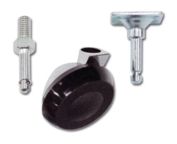 Ruota Semisferica in Nylon Ø Ruota 42 mm con Piastra-Perno Girevole in Kit - EAC en oferta