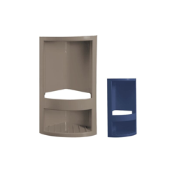 ANGOLARE PER DOCCIA cm 14 x 14 x h.32,5 - bianco - NULL en oferta