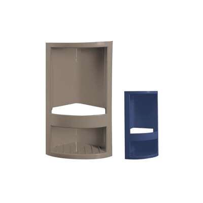 ANGOLARE PER DOCCIA cm 14 x 14 x h.32,5 - bianco - NULL