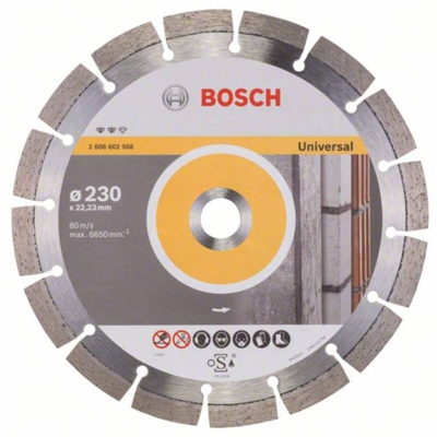 Disco diamantato universale per smerigliatrice 230mm bosch
