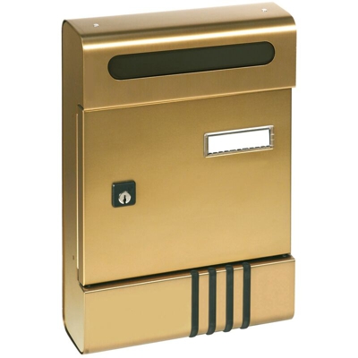 Cassetta postale per interni in alluminio anodizzato bronzo art. SI Alubox