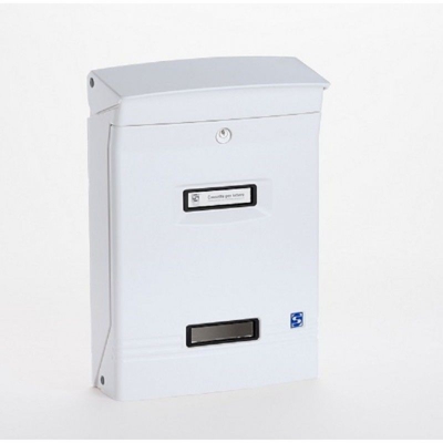 Cassetta postale per rivista Gioiosa in alluminio pressofuso bianco RAL 9016 - SILMEC