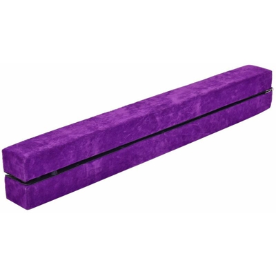 Trave da Ginnastica Pieghevole Trave di Equilibrio Ripiegabile per allenamnto a casa, Scelta dei Colori, 210 x 10 x 6.5CM(Viola) - COSTWAY