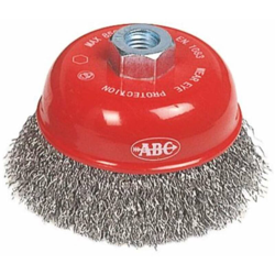 Abc Tools - Spazzola a tazza con fili acciaio per smerigliatrice M14 60/80/100 mm D 4019 ABC 100 mm - D 4019 6100 características