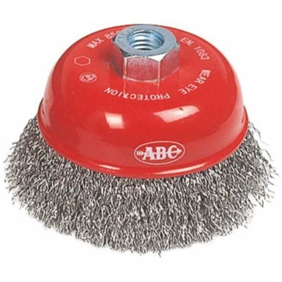 Abc Tools - Spazzola a tazza con fili acciaio per smerigliatrice M14 60/80/100 mm D 4019 ABC 100 mm - D 4019 6100