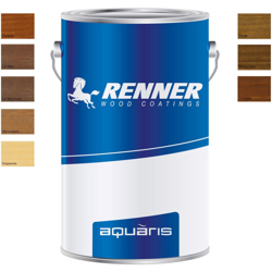Renner - Aquaris ym m034 5kg netti impregnante professionale acqua per esterni ed interni, colori disponibili noce chiaro características