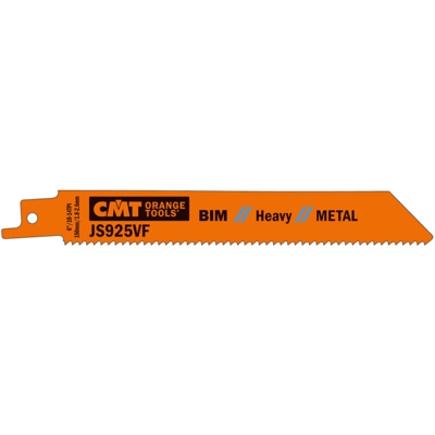 JS925VF-5 5 LAME SEGHETTO X METAL BIM 150x1.8-2.6x10-14TPI (SS/MILLED) - CMT ORANGE TOOLS