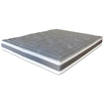 Materasso Matrimoniale In Memory Foam Silver Grey 160 X 195 X 26 Cm, Portanza Differenziata, Fodera Sfoderabile Silver, Memory Foam