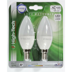SET 2 LAMPADINE LED SAMSUNG OLIVA E14 7W C37 LUCE NATURALE 4000K 570 LUMEN - High-tech en oferta