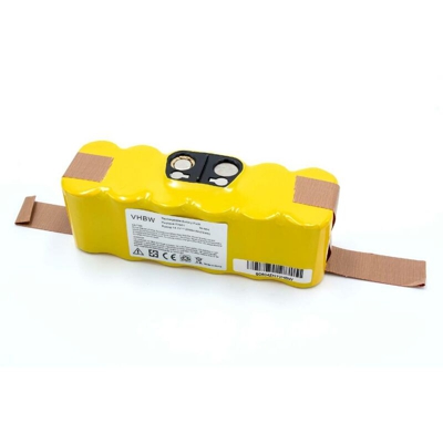 vhbw NiMH Batteria 2000mAh (14.4V) compatibile con iRobot Roomba 760, 765, 772, 786p sostituisce 11702, VAC-500NMH-33.