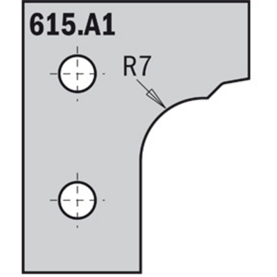 Cmt Orange Tools - 615.A4 COPPIA COLTELLI HW 30x25x2 (PROFILO A4)