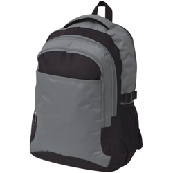 Zaino da Scuola 40 L Nero e Grigio - VIDAXL características