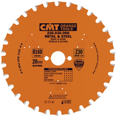 Cmt Orange Tools - 226.048.09M LAMA X MATERIALI FERROSI-PVC HW 235x2.2/1.8x30 Z48 FWF