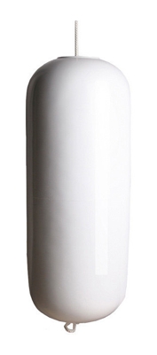 Tr.em. - Parabordo majoni hole bianco con foro passante mm 300 x 100 x foro mm 17