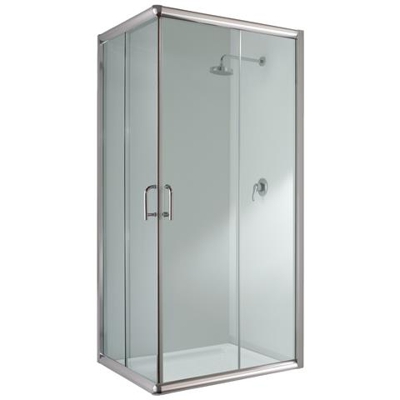 Box Doccia Rettangolare 80x100 H198 Trasparente 6mm mod. Alabama