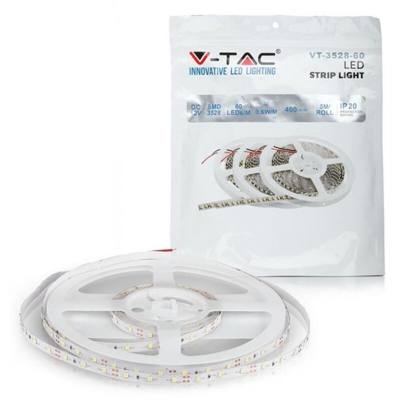 Striscia LED SMD3528 60 LED 4500K° IP20 Bobina 5mt - V-TAC