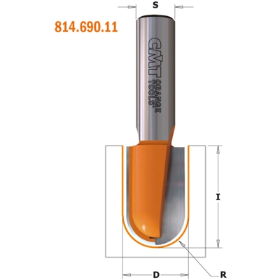 Cmt Orange Tools - 914.221.11 FRESA RAGGIO CONVESSO HW S=8 D=22X25x63.5 R=11 DX