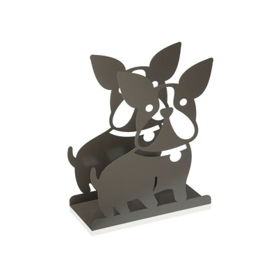 Portariviste Metallo Ferro (10 x 25,5 x 21,8 cm) Grigio - BIGBUY HOME