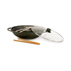 Wok Leipzig 36 cm con coperchio in alluminio pressofuso precio